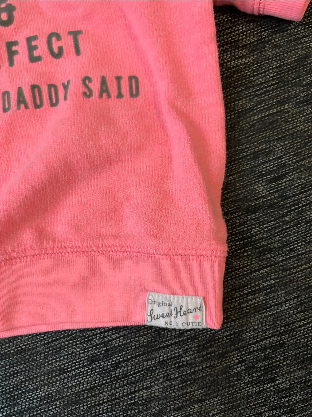 Carter's Pink 'Pretty & Perfect' Short Sleeve Sweatshirt